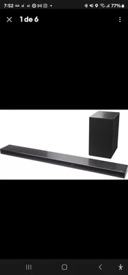 Barra de sonido LG SN9YG alta definición 5.1 canales - negra Foto 1 de 4