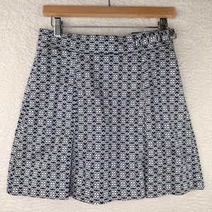 Tommy Hilfiger Golf Lesota Skort Damen 2 Navy Weiß Print Knielange Taschen - Bild 1 von 12