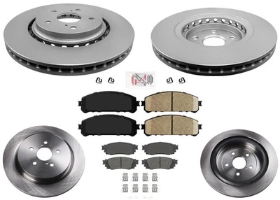 Rotores de freno de disco delanteros y traseros con pastillas de cerámica para Lexus RX350 2016-2021 Foto 1 de 4