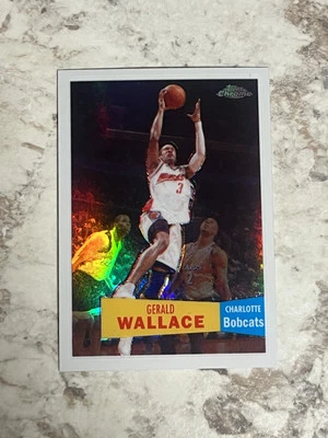 Gerald Wallace 2007-08 Topps cromo blanco refractor #60 #/99 Bobcats Foto 1 de 2