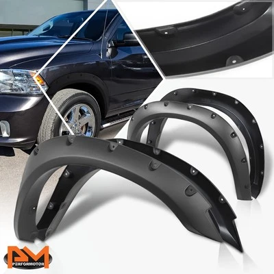 Para camioneta 10-18 Ram 2500/3500 76"/98" cama lateral de flota bolsillo remache guardabarros llamaradas Foto 1 de 4