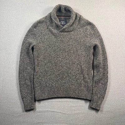 American Eagle Outfitters Shawl Collar Sweater Mens M (Fits S) Gray Wool Blend - Image 1 of 4