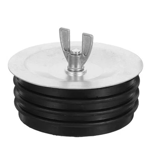  Rohrstopfen: Kanal Gummi Abflussstopfen mit Metalldichtung Spülbeckenstopfen für Küche - Bild 1 von 20