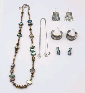 Silpada Sterling Silver 925 Necklaces & Drop Earrings Jewelry lot 45G Wearable  - Picture 1 of 9