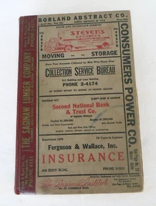 1941 Saginaw Michigan Polk's City Directory With Advertising - Picture 1 of 12
