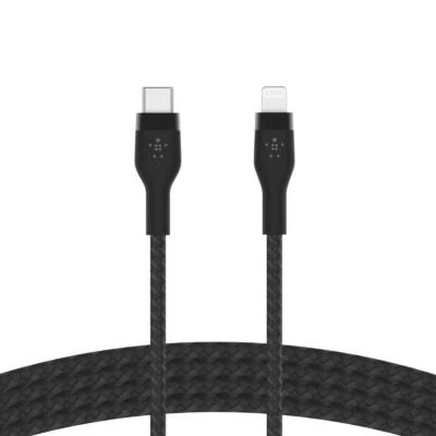 Belkin BoostCharge Pro Flex 3M USB-C to Lightning Cable - MFI Certified - Black - Image 1 of 4