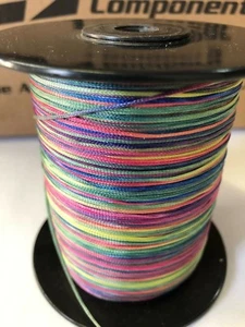 BARBOUR VARIEGATED MULTI-COLOR RAINBOW POLYESTER BRAID 25/16 THREAD BRAND NEW! - Picture 1 of 3