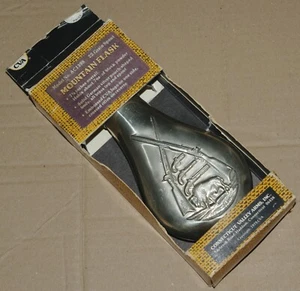 Black Powder Mountain Flask by CVA Inc. Unused in damaged pack ~ 1979 ~ FREEPOST - Picture 1 of 6
