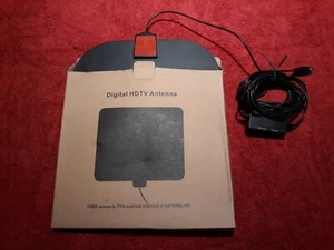 1 each, Flat Wave Indoor HDTV Antenna with Cable. - Picture 1 of 9