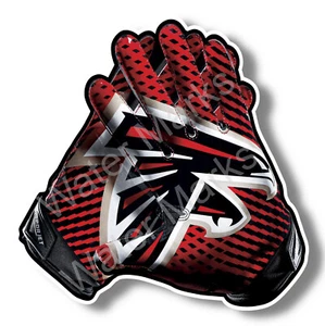 Atlanta Falcons Handschuhe Vinyl Aufkleber Abziehbild Auto LKW Fenster Football USA - Bild 1 von 2