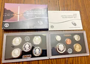 2018-S US Mint SILVER Proof Set w COA & Box 10 Coins United States Lot OGP Rare! - Picture 1 of 24