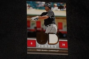 TROY GLAUS 2008 UPPER DECK CERTIFIED GAME USED JERSEY CARD CARDINALS - Picture 1 of 1