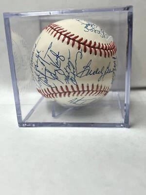 1996 Detroit Tigers Signed Team Ball JSA Authentic (29 Autos) (Trammell, +) - Image 1 of 4