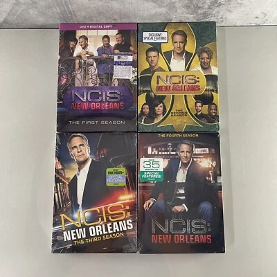 Lot of (4) NCIS: New Orleans DVD Sets Season 1 2 3 4 (2014-2018) 24 Discs NEW - Image 1 of 4