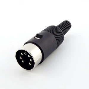5pcs DIN Plug Male Plug Cable Connector 7 Pin With Plastic Handle - Bild 1 von 7