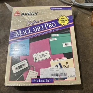 Vintage 1996 Avery Software MacLabelPro 5117 for Macintosh 3.5 Discs #PC - Picture 1 of 3