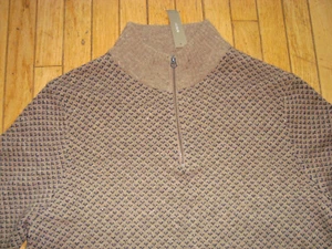 MAGLIONE UOMO J.CREW MEZZA ZIP ROBUSTO MISTO LANA MERINO TAGLIA XL NUOVO CON ETICHETTE! - Foto 1 di 11