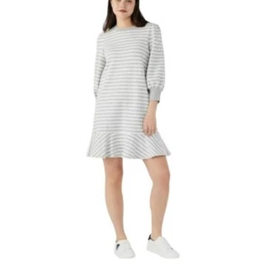 Kate Spade gestreiftes Sweatshirt-Kleid in Grau Melange Gr. Small NEU 229 $ - Bild 1 von 10