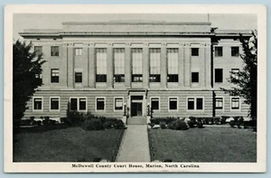 Marion NC~Shrubs & Trees, Almost As Tall As The Courthouse 1940s (Now They Are!) - Picture 1 of 3