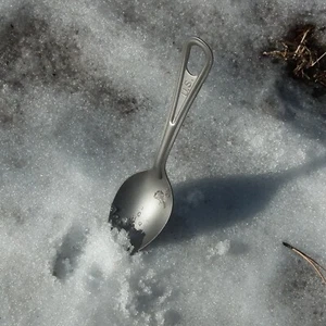 TA Titanium spoon ti flatware dinerware cutlery outdoor kithen top grade US - Picture 1 of 5