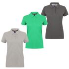 Haut Polo Femmes Shirt Polo Pique Manches Courtes Sport Coton Basic T-Shirt