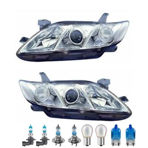 Scheinwerfer Set chrom inkl. OSRAM Lampen H7 HB3 für Toyota Camry Stufenheck - Bild 1 von 12
