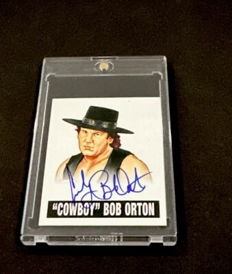 2012 LEAF ORIGINALS WRESTLING ‘COWBOY’ BOB ORTON ON-CARD AUTO SP! - Image 1 of 4