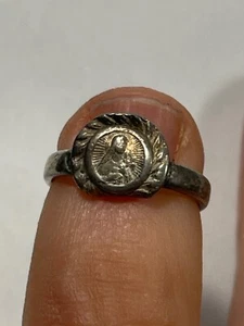 Bijoux Bague Religieuse Vierge Marie en Argent (50) - Imagen 1 de 6