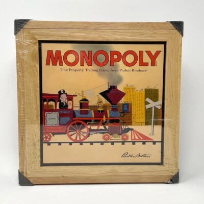 NEW SEALED Parker Brothers Monopoly Collectable Nostalgia Games Series in Wooden - Image 1 of 4