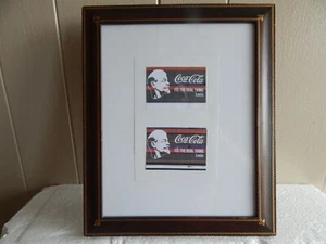 COCA COLA FRAME.--IT'S THE REAL THING-LENIN.- 11 3/4" x 9 3/4"/SOVIET ART. 1982 - Picture 1 of 5