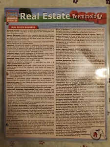 Real Estate Terminology by Inc. BarCharts (2011, Book, Other) - Picture 1 of 2