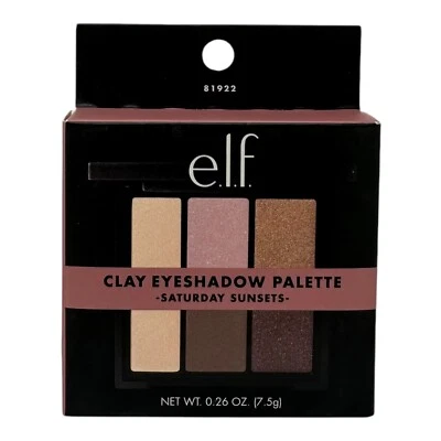 e.l.f. Clay Eyeshadow Palette Saturday Sunsets Mirror Included Discontinued RARE - Image 1 of 4