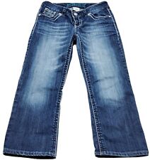 Women's/Juniors Hydraulic Jeans Capri Flap Pockets Destroyed Cuffed Size 5/6