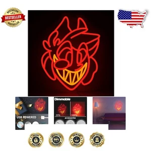 Handcrafted Hazbin Hotel Neon Sign with Adjustable Brightness - Wall Mount Art - Picture 1 of 9