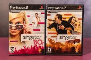 PS2 Game – SingStar 80’s & SingStar Amped Lot – Nearmint USA NTSC - Picture 1 of 1