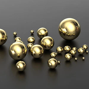 Solid Bearing Balls Brass Ball Diameter 1mm to 45mm Brass Balls Smooth Ball - Picture 1 of 5