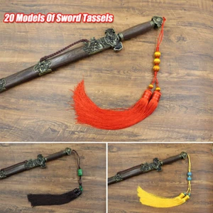 Handmade Sword Tassel For Matial Arts Taichi Sword Samurai Sword Katana Hot 55cm - Picture 1 of 16
