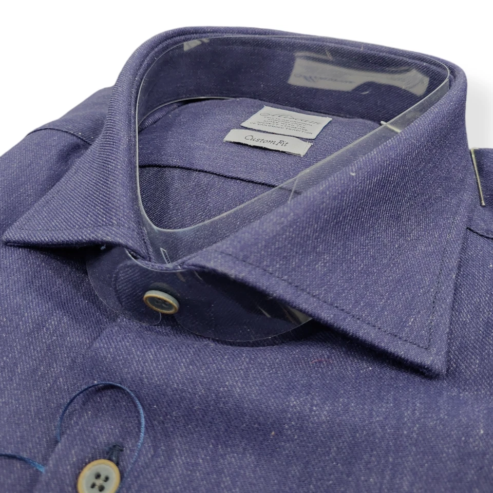 Camicia UOMO regular in cotone lavato effetto denim "MIRCAM"  42 - Immagine 1 di 1