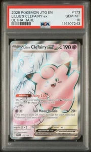 Pokemon TCG Lillie's Clefairy EX 173/159 Journey Together PSA 10 UR English Card - Picture 1 of 2