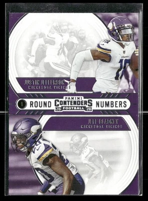 2020 Panini Contenders #RN-JG Justin Jefferson / Jeff Gladney Round Numbers - Image 1 of 2