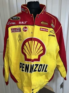 Giacca Nascar Kevin Harvick #29 Penzoil chiusura a scatto taglia Large nuova con etichette - Foto 1 di 7