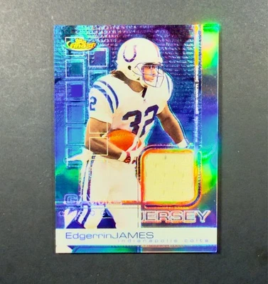2002 Topps Finest - Edgerrin James Refractor Patch /250 HOF #73 - Image 1 of 2