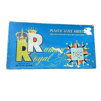 Vintage Whitman Rummy Royal Game 4713 1937 Plastic Game Sheet Mat - Image 1 of 4