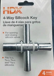 HDX 4-Way Sillcock Key [1/4in 5/16in 9/32in 11/32in] - Picture 1 of 1