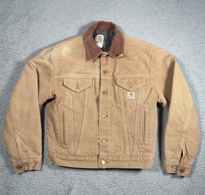 Chaqueta Forrada con Manta Carhartt Vintage Adulto Talla 38 Regular Marrón Lona J09 BRN - Imagen 1 de 14