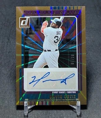 David Ortiz Big Papi GOLD AUTO SSP 07/10 2025 Donruss Baseball #SG-DOR Red Sox - Image 1 of 2