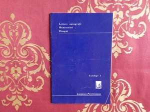 Catalogo n 1 Libreria Pontremoli lettere autografe e manoscritti - Foto 1 di 5