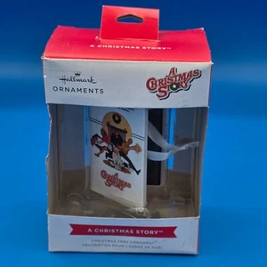 Hallmark A Christmas Story VHS Tape Red Box Christmas Tree Ornament New - Picture 1 of 3