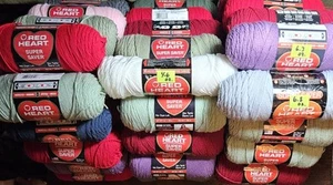 Red Heart SUPER SAVER Yarn🧶28-COLORS🧶3.7 Thur 7 oz. Skeins🧶SOLD PER SKEIN - Picture 1 of 133