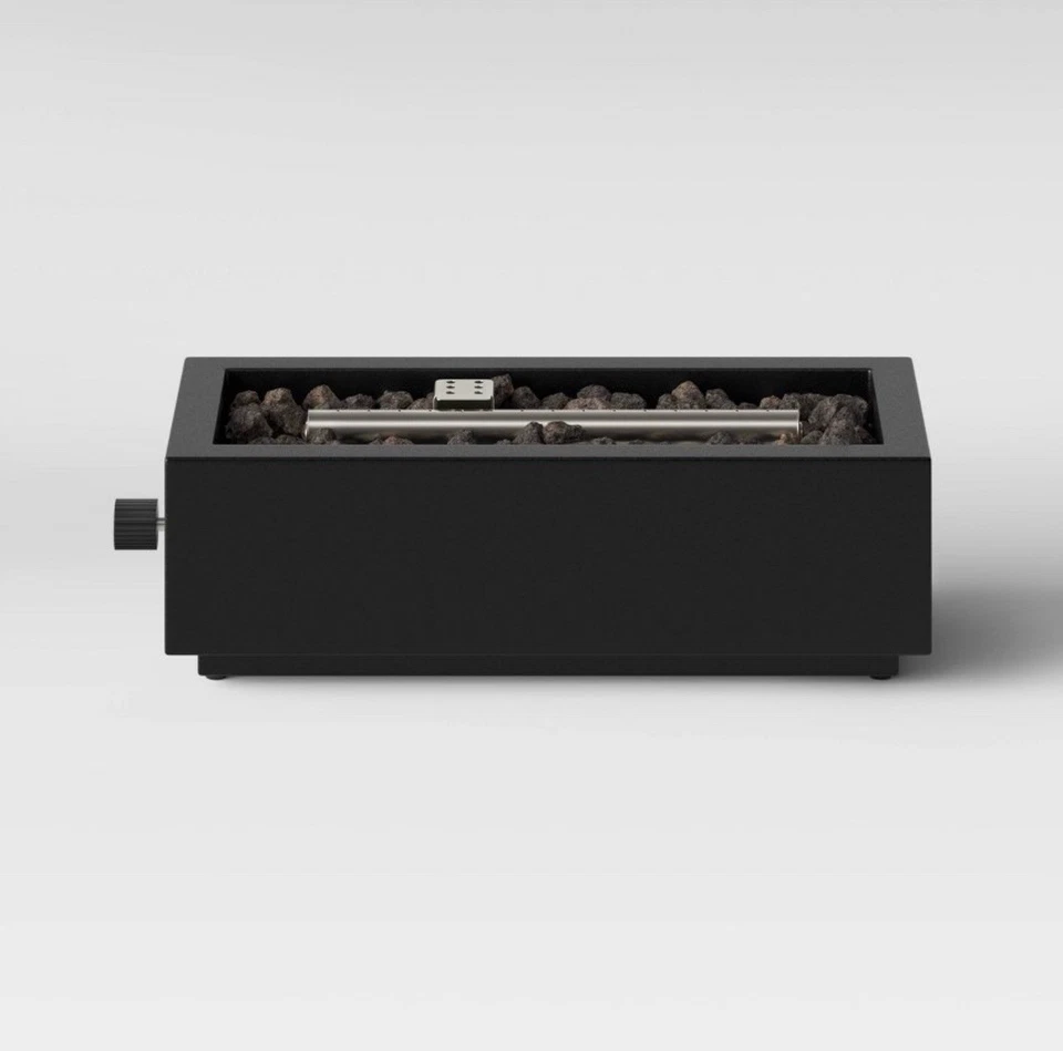 Project 62 Two Harbors 14" Patio Outdoor Gas Tabletop Fireplace Bowl Black